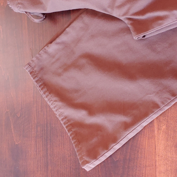 Retro scrub set, brown and turquoise, top is L and M flare pants. - Picture 10 of 10